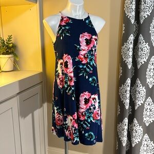 Halter floral dress